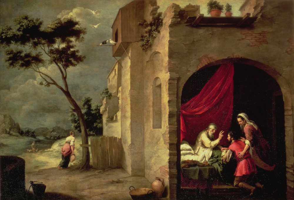Izák žehná Jákobovi od Bartolomé Esteban Murillo