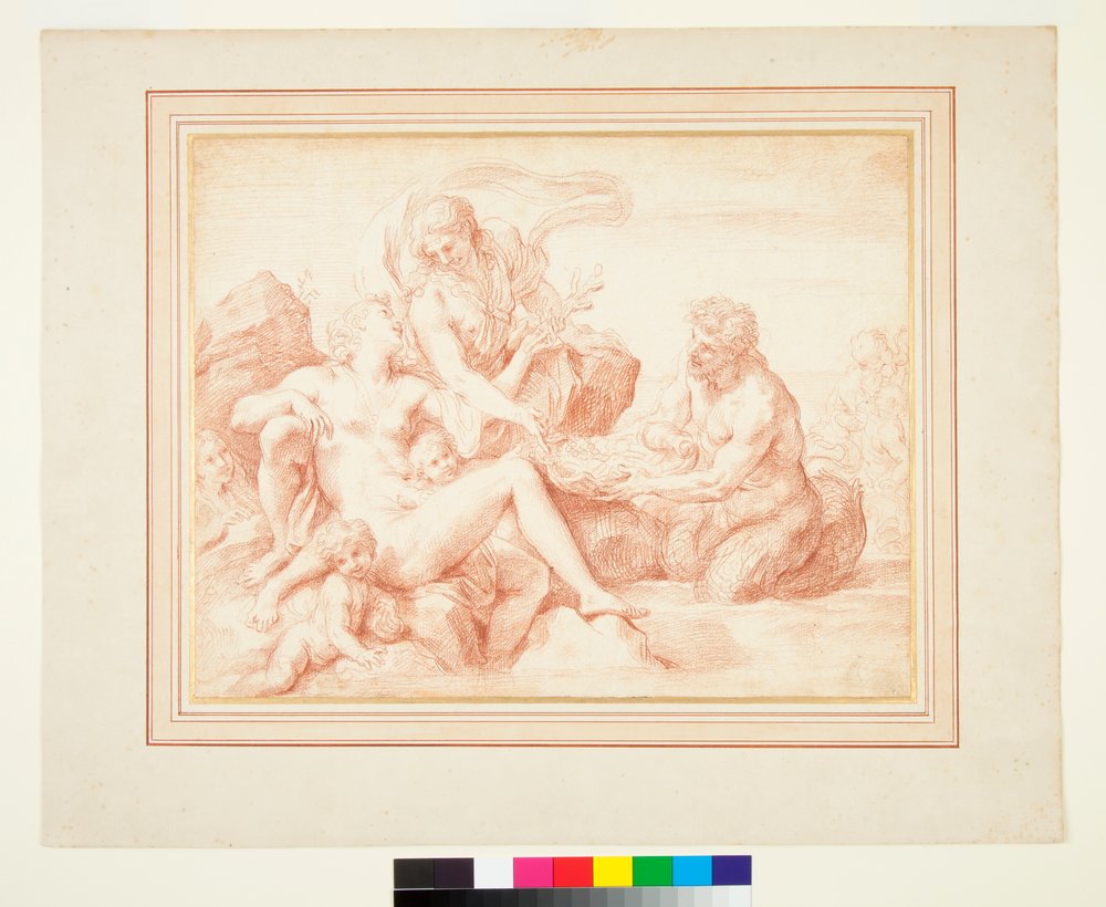 Triton přinášející dary Venuši od Carlo Maratta or Maratti