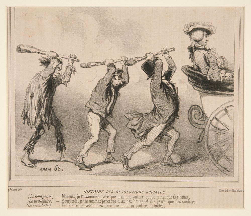 Historie sociálních revolucí, od Le Charivari od Cham