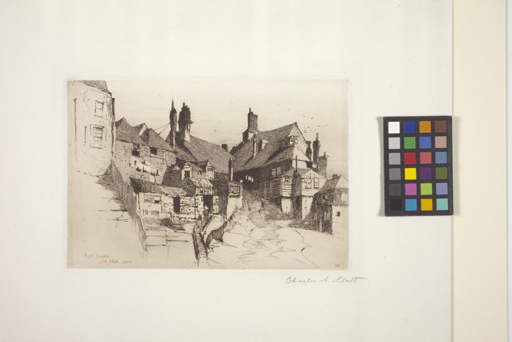 Rye, Sussex (lept na papíře) od Charles Adams Platt