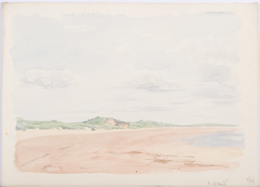 Svatý ostrov, 1896 (tužka a wc na papíře) od Daniel Oliver