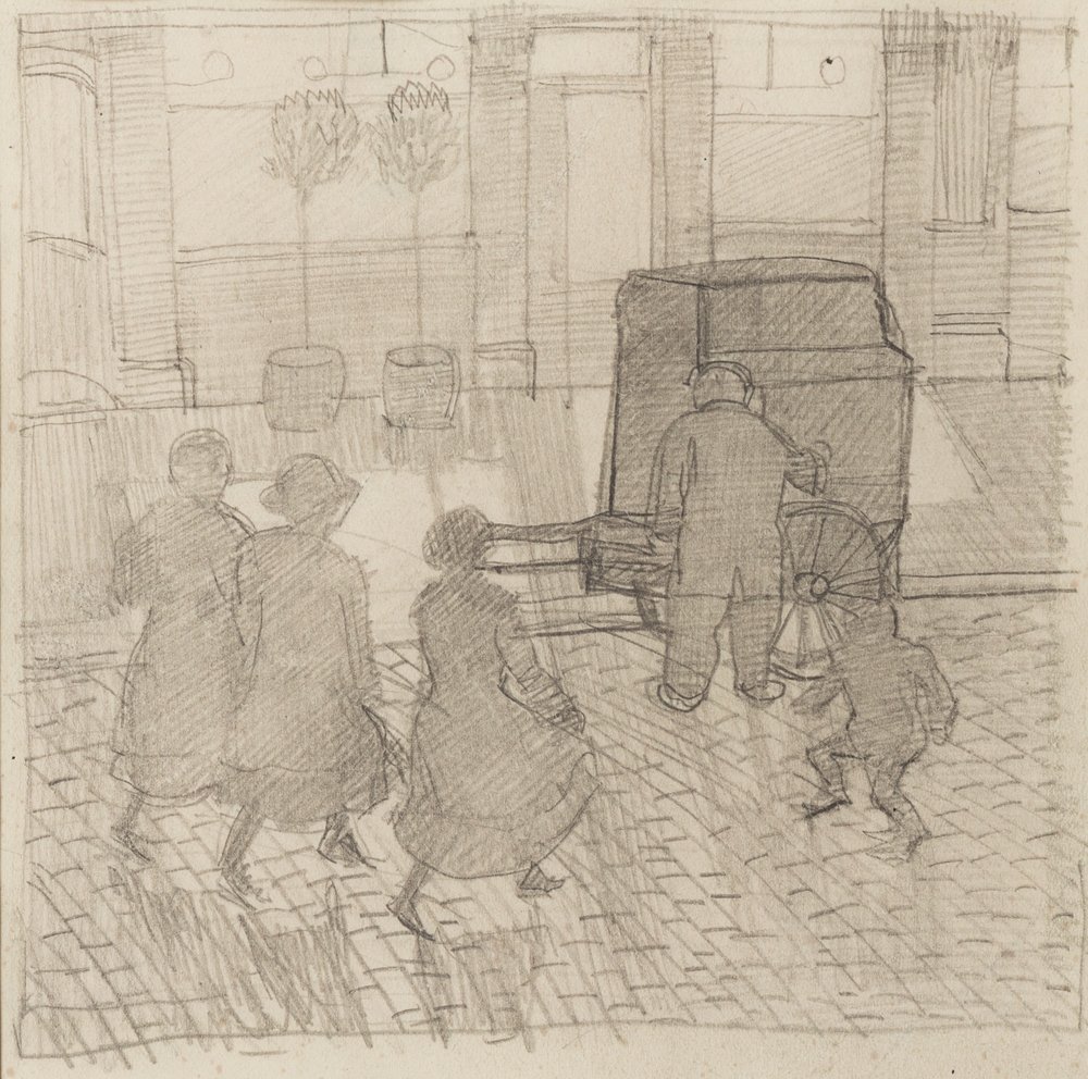 Mlýnek na varhany, kolem roku 1914 od Dora Carrington