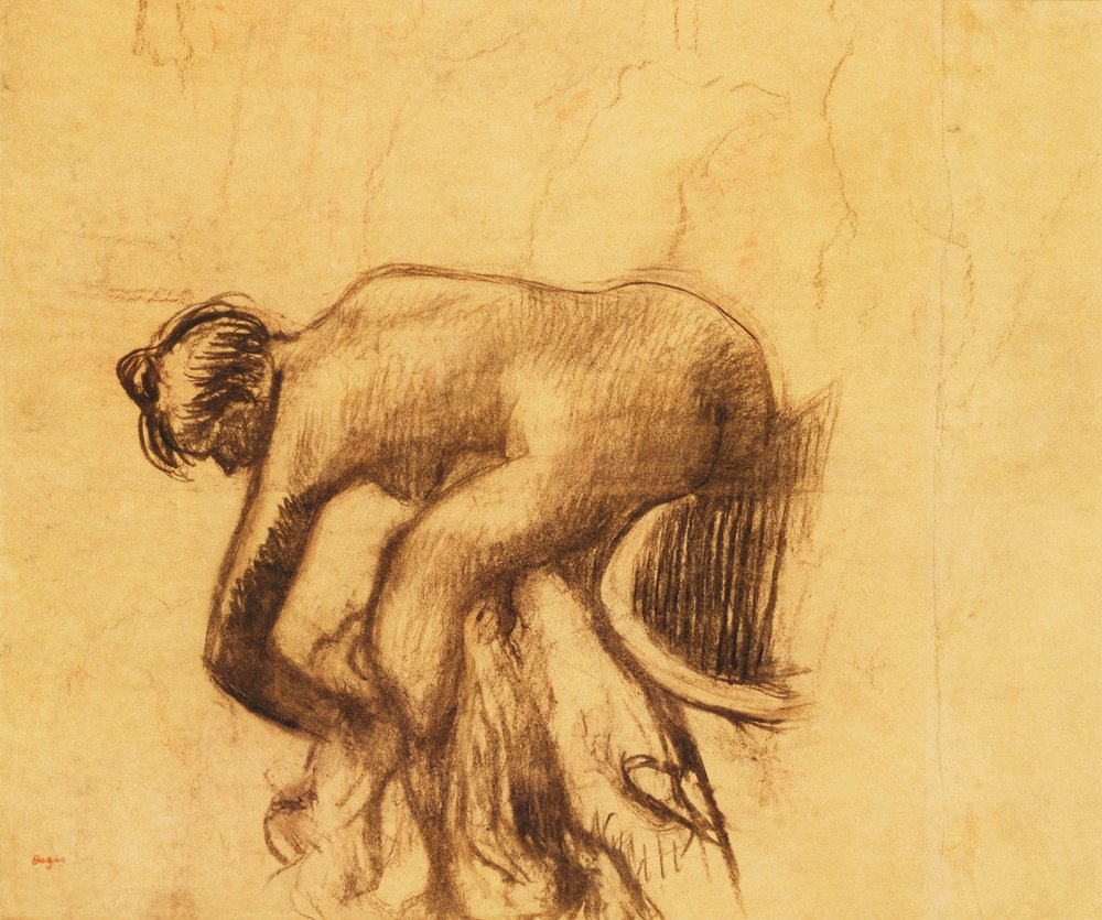 Po koupeli se žena suší, 90. léta 19. století od Edgar Degas