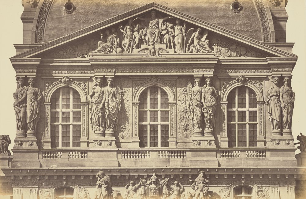 [Druhé patro pavilonu Richelieu, Louvre, Paříž] od Édouard Baldus