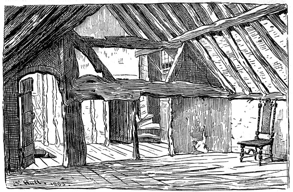 Horní příběh Shakespearova rodiště, Stratford-upon-Avon, 1885. od Edward Hull