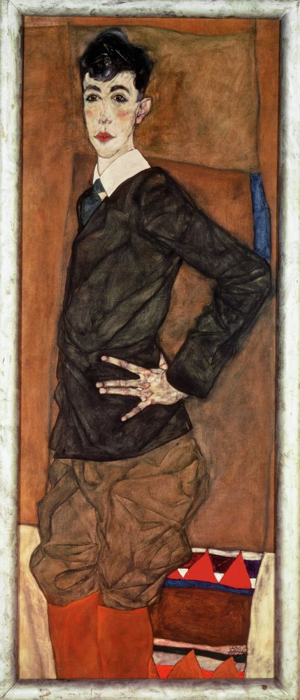 Portrét Erich Lederer, syn Schieleho mecenáše (olej a kvaš) od Egon Schiele
