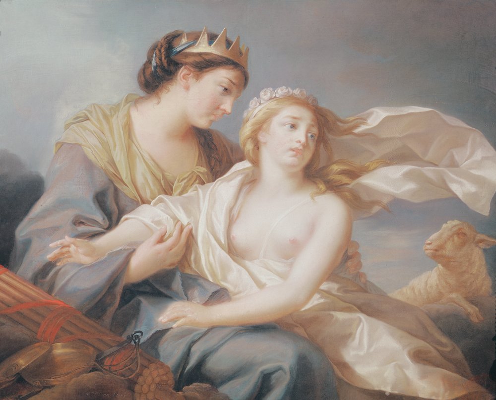 Innocence se uchýlí do náruče spravedlnosti od Elisabeth Louise Vigee-Lebrun