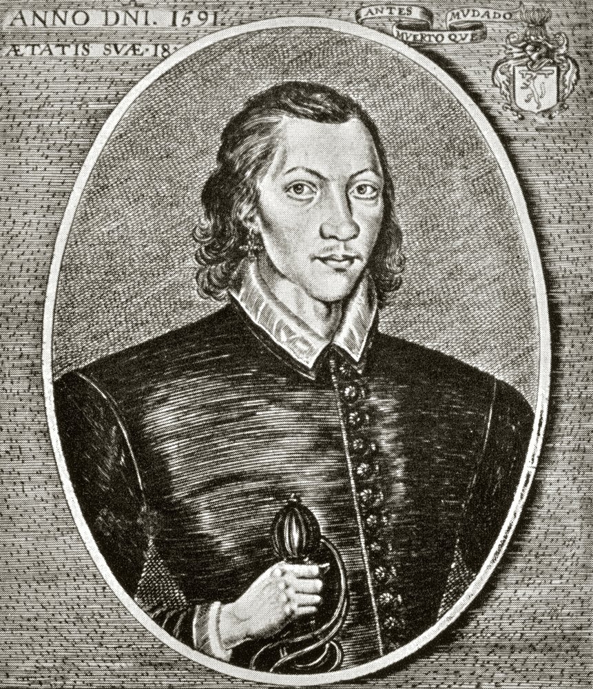 Portrét Johna Donna, datovaný 1591, frontispis k 