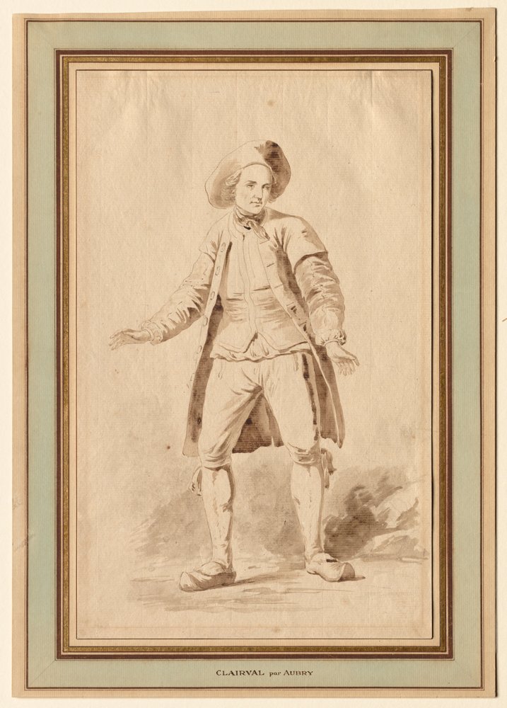 Herec Clairval, 18. století. od Etienne Aubry