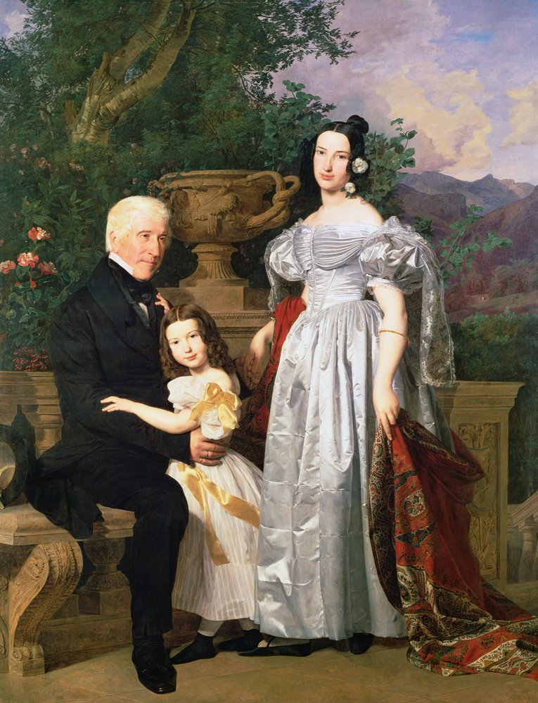 Rodina Kerzmanů, kolem roku 1840 od Ferdinand Georg Waldmüller