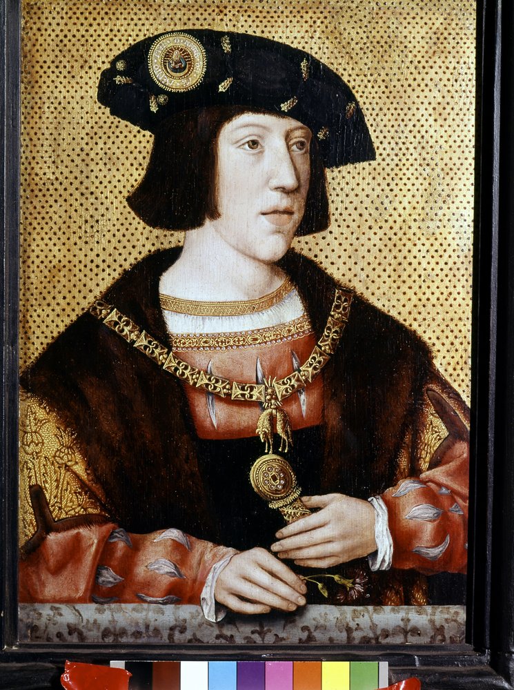 Portrét Karla V. (1500-1558), německého císaře. Vlámská škola 16. století od Flemish School