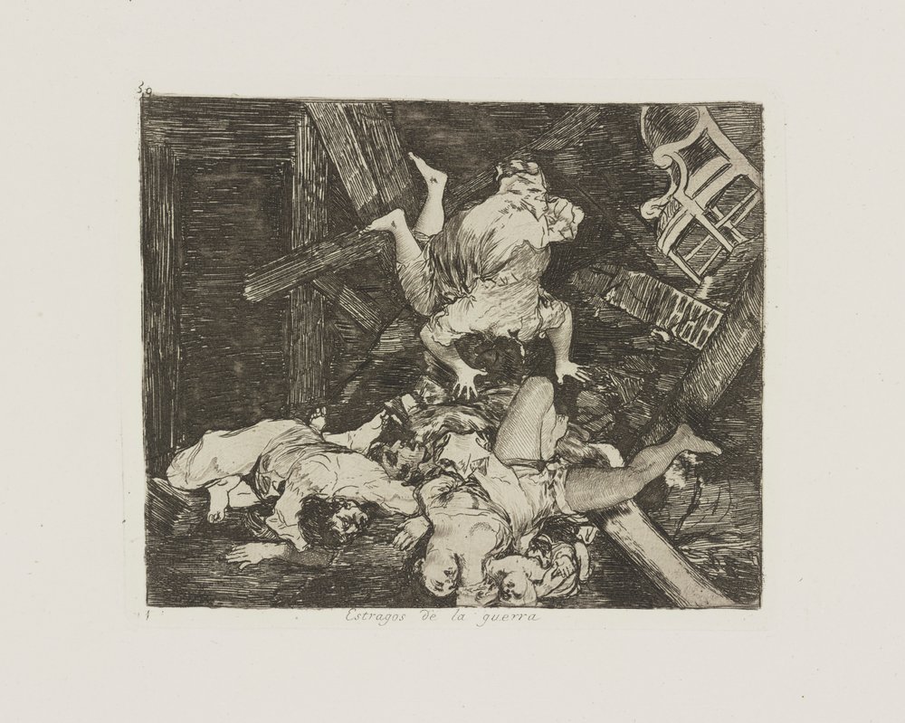 Válečné řádění. (Ravages of War.), pl. 30 ze série The Disasters of War od Francisco de Goya