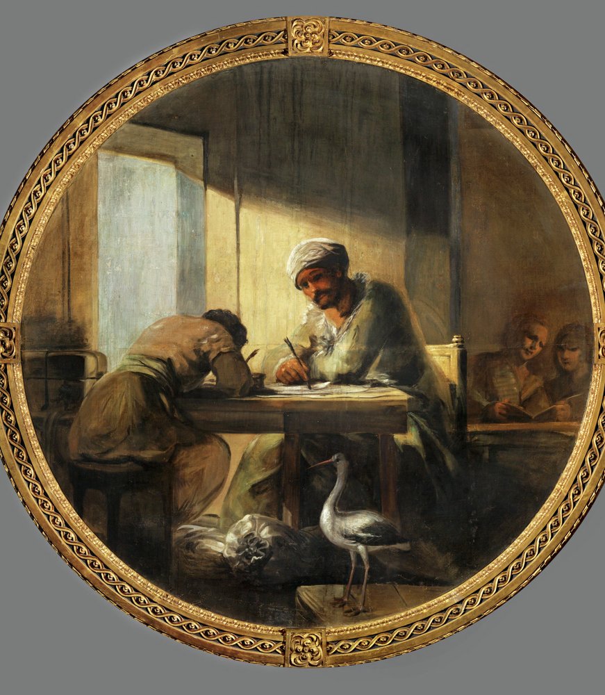 Alegorie obchodu, obraz namalovaný pro palác královnina oblíbence Manuela de Godoy... (malba na plátně) od Francisco Jose de Goya y Lucientes