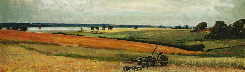 Nakládání sena, ústí řeky Stour od Frederick George Cotman