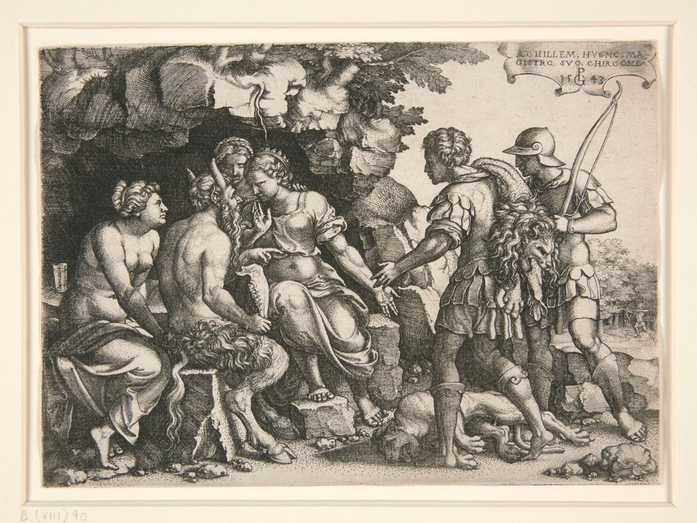 Thetis a Chiron od Georg Pencz