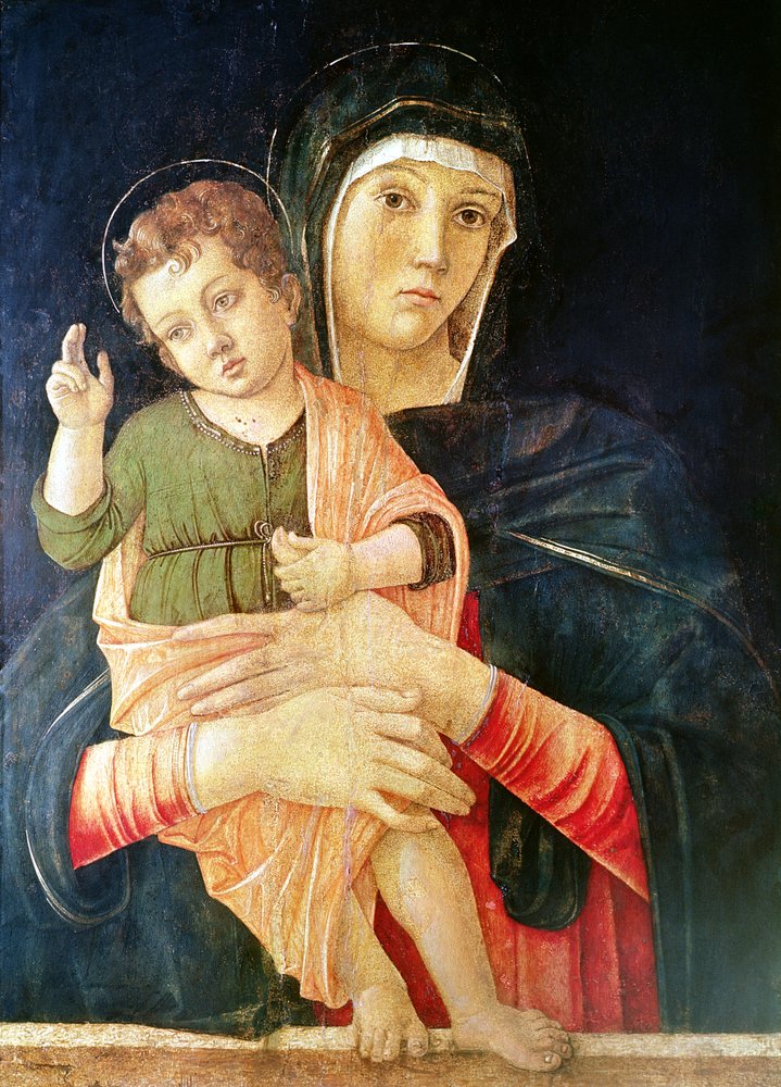 Panna Maria s žehnajícím dítětem, 1460-70 od Giovanni Bellini