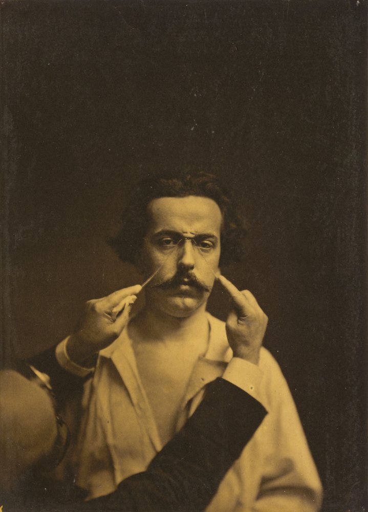 Vyjádření přísnosti,1854-1856, vytištěno 1862 (foto) od Guillaume-Benjamin-Armand Duchenne de Boulogne