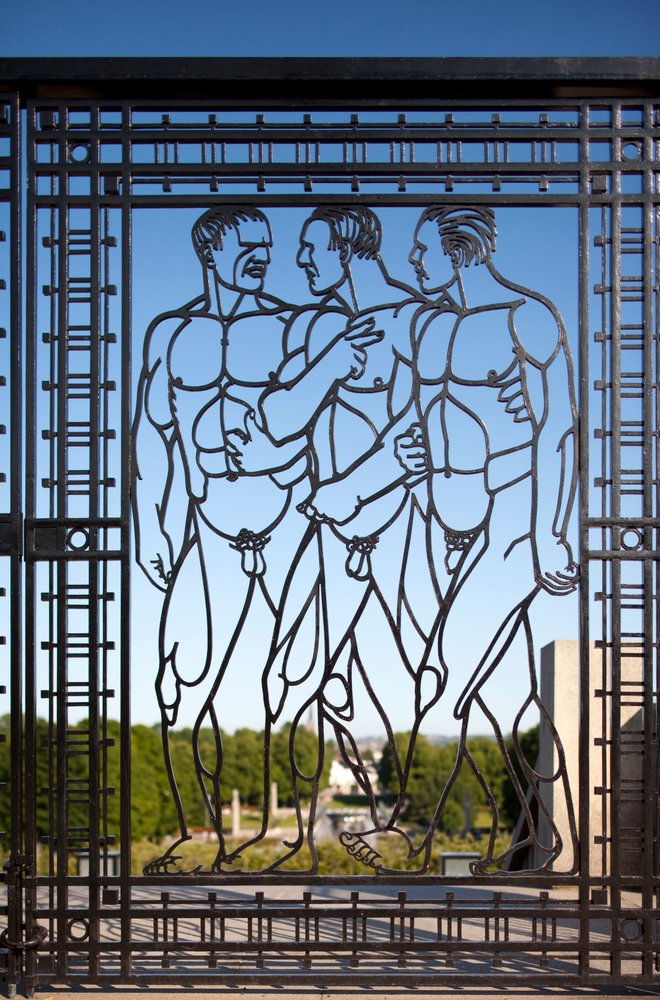 Vstupní brána do parku soch (železná) od Gustav Vigeland