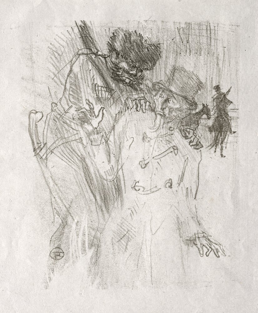 Na úpatí Sinaje: Zatčení Schlomé Fusse od Henri de Toulouse-Lautrec