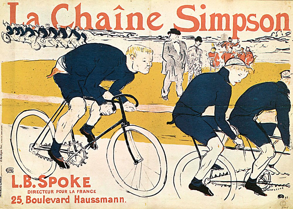 The Simson Chain, Reklamní plakát, 1896. od Henri de Toulouse-Lautrec
