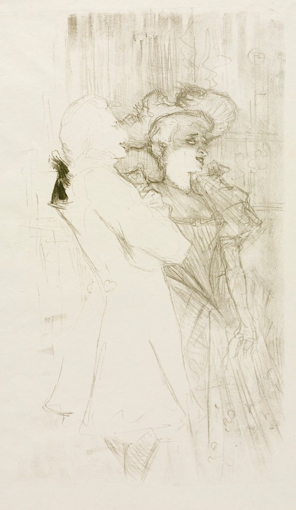 Lender a Auguez v Písni štěstí, 1895. od Henri de Toulouse-Lautrec
