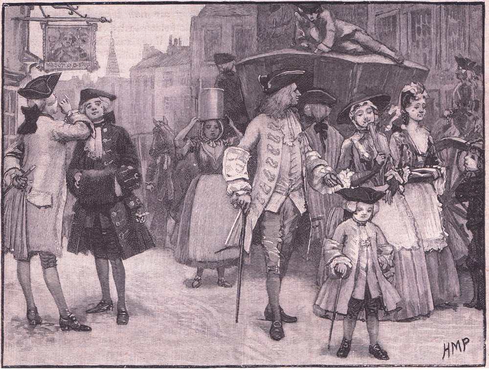 Kostýmy z období Jiřího III od Henry Marriott Paget
