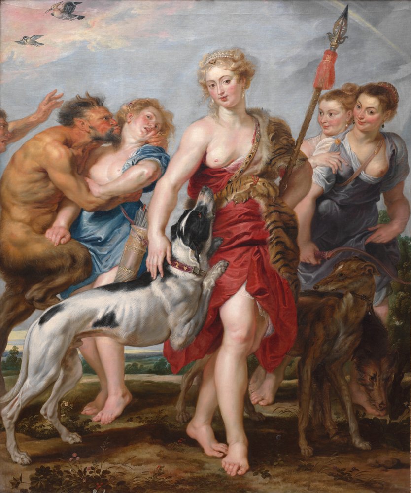 Diana a její nymfy odjíždějí na lov od Henry Joseph Redouté