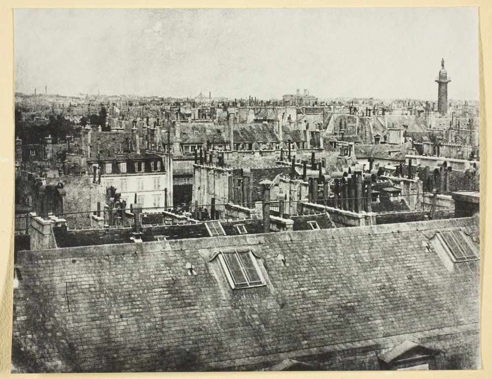Střechy Paříže (výhled z rue Castiglione?) od Hippolyte Bayard