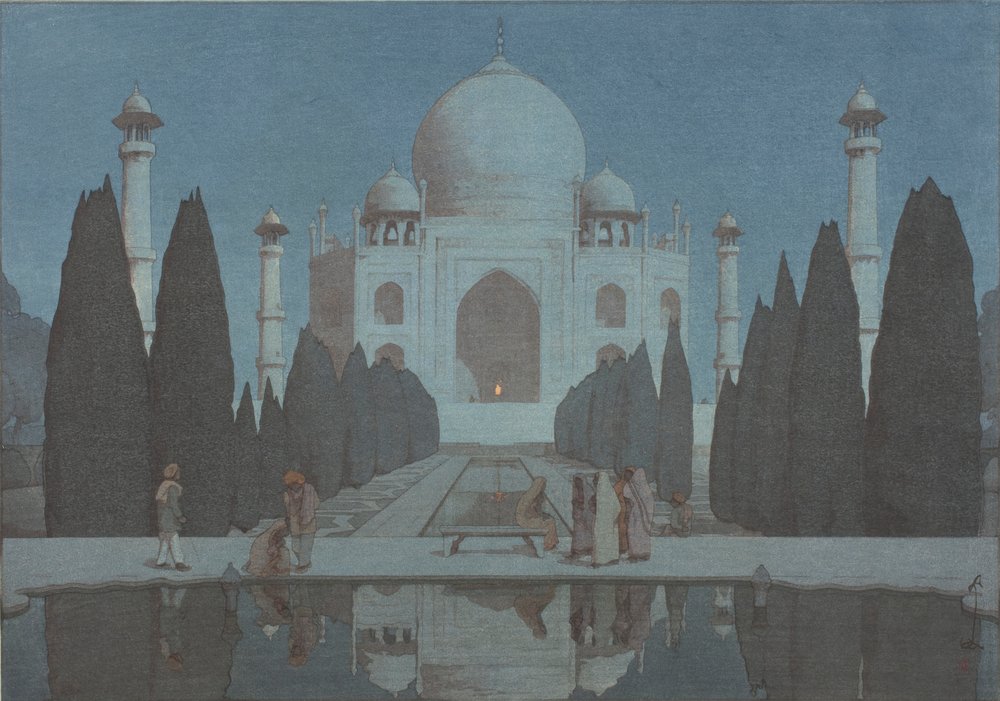 Taj Mahal v noci, č.6 od Hiroshi Yoshida