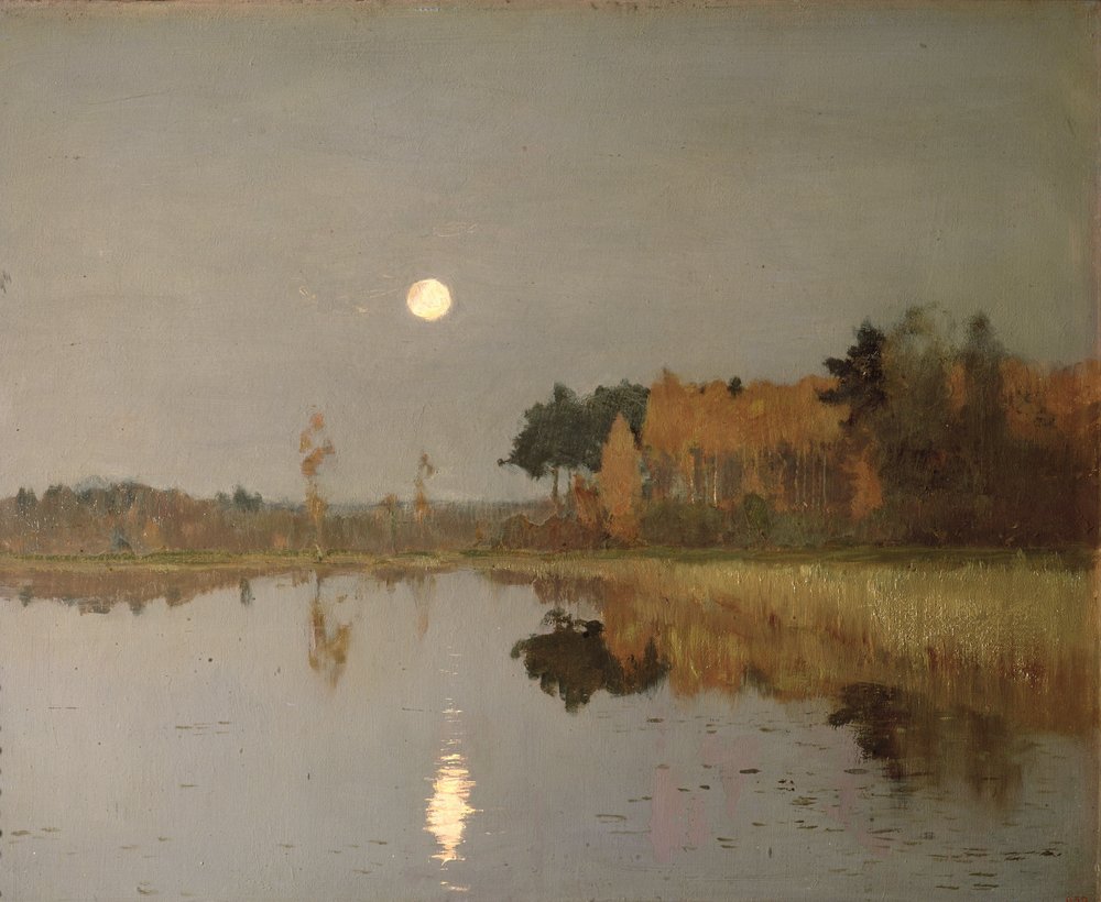 Měsíc za soumraku, 1899 od Isaak Ilyich Levitan