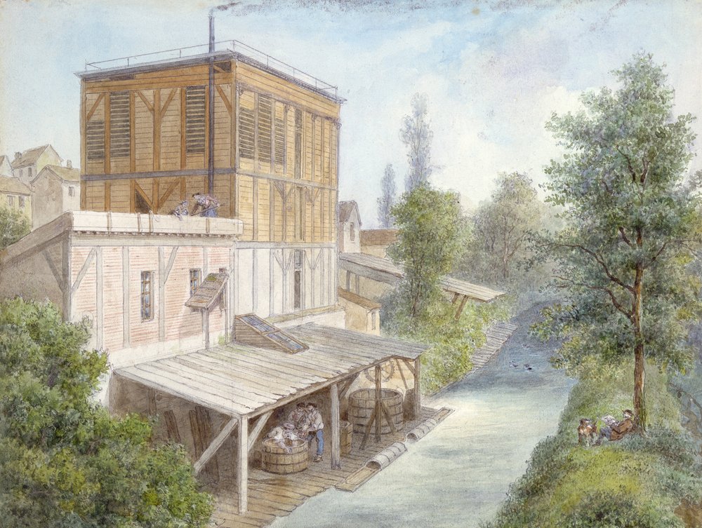 Bievre v Gentilly, 1865 od Isodore Laurent Deroy