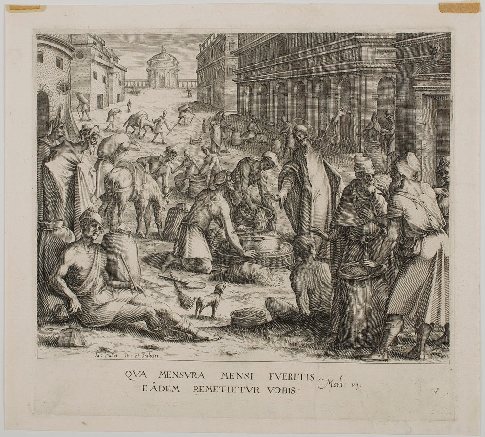 Měřičové obilí od Jacques Callot