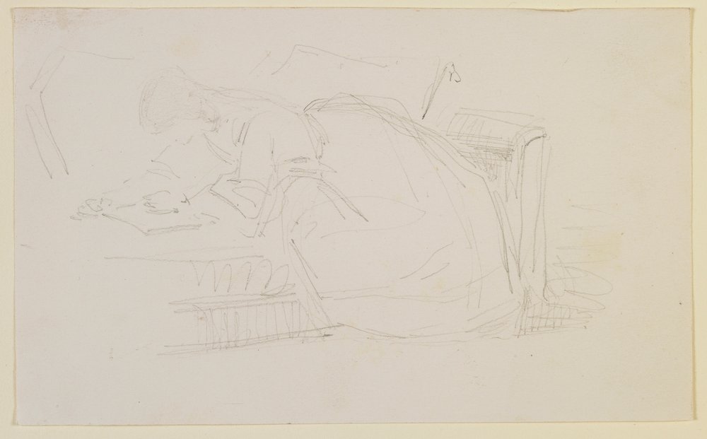 Dívka ležící na pohovce, čtení od James Abbott McNeill Whistler