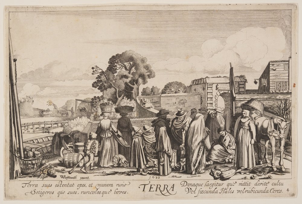 Země, z knihy Čtyři živly od Jan van de Velde II
