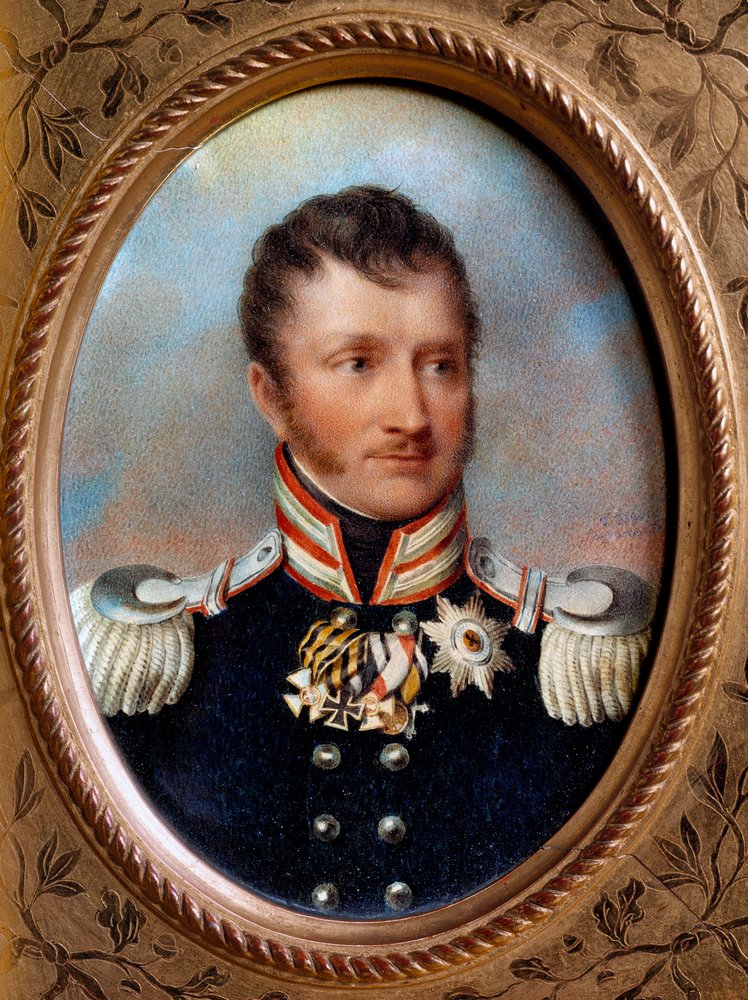Pruský Fridrich Vilém III. – “” Portrét Fridricha Viléma III. Pruského (1770-1840) Pruského krále”” Obraz Jana Křtitele Isabey (1767-1855) 19. stol. od Jean-Baptiste Isabey
