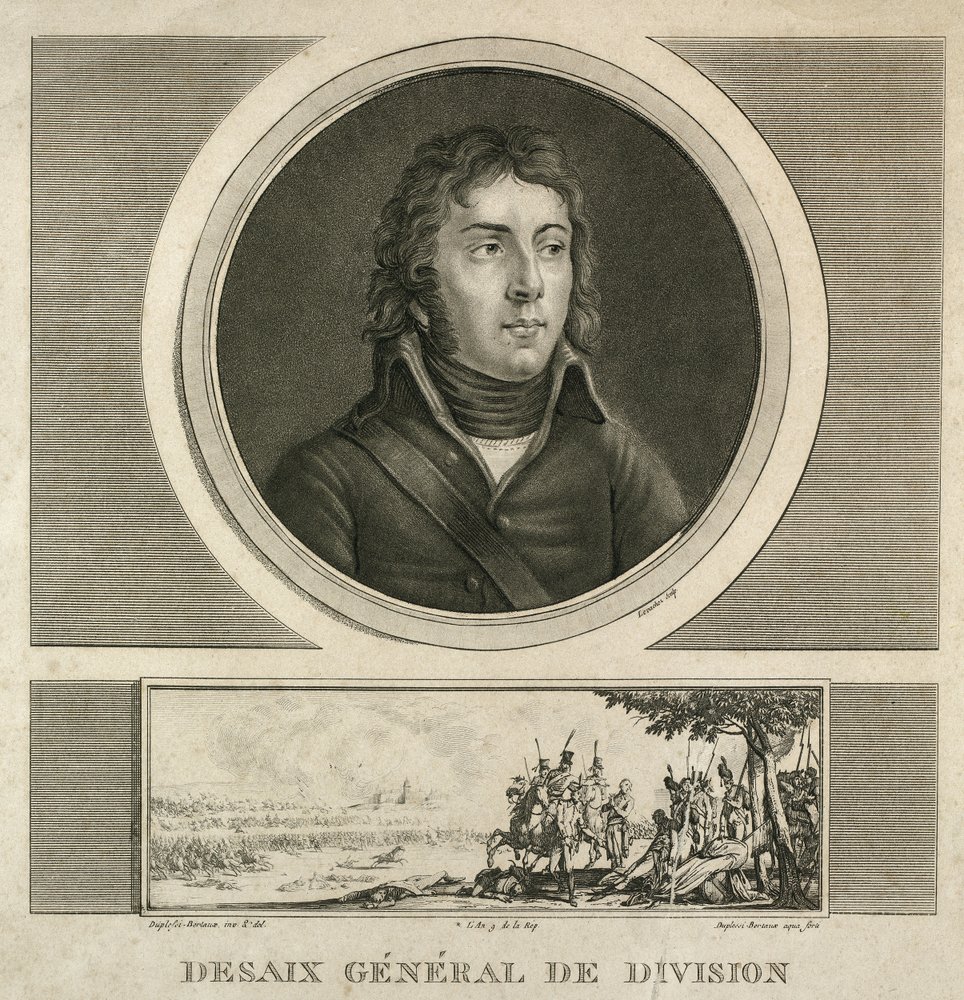 Portrét generála Louise Charlese Antoina Desaixe (cca 1800 - 1815 0,38 x 0,24) od Jean Duplessi-Bertaux
