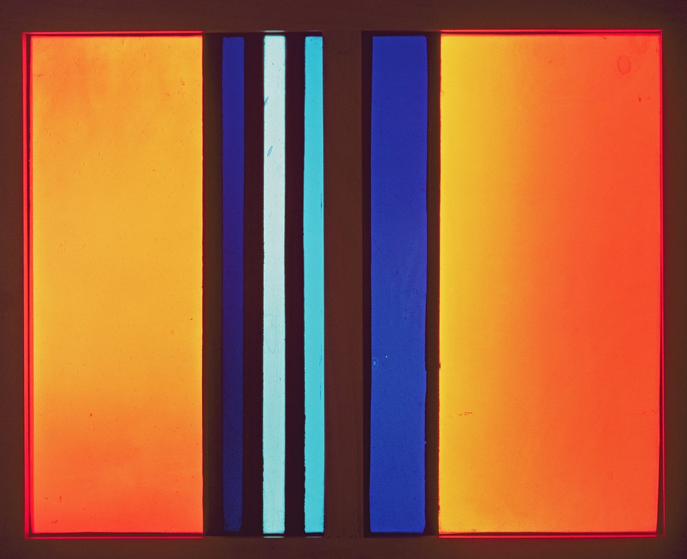 Oranžová, 1931 (barevné sklo) od Johan Thorn Prikker