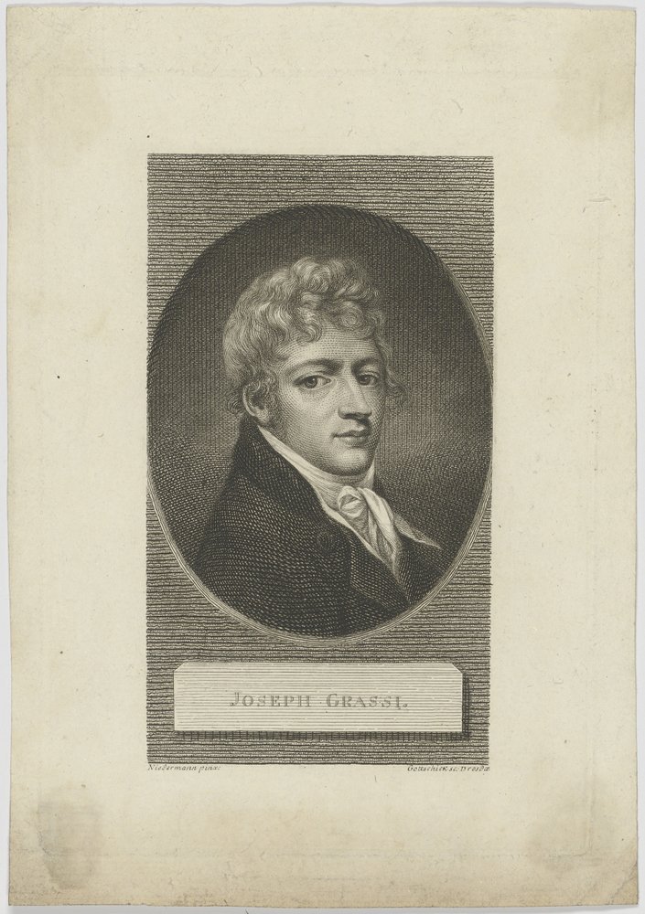 Portrét Josefa Grassiho 1757-1838, 1804. od Johann Christian Benjamin Gottschick