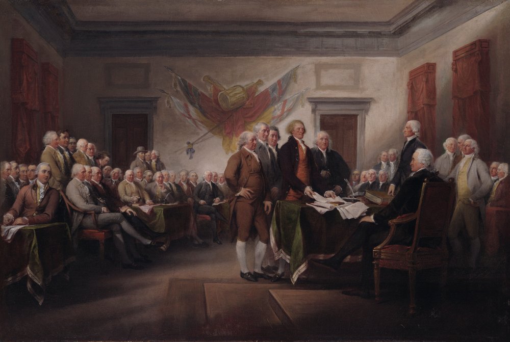 Deklarace nezávislosti, 4. července 1776 od John Trumbull