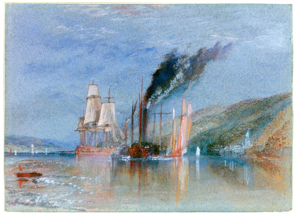 Mezi Quillebeuf a Villequier, c1832 od Joseph Mallord William Turner