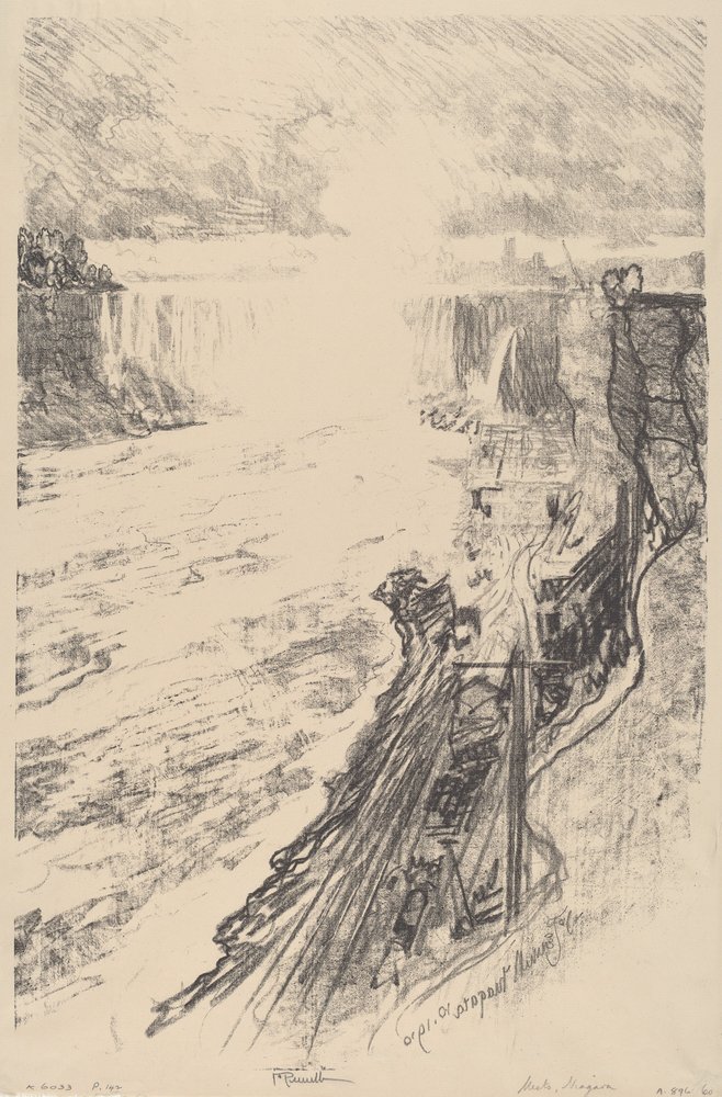 Záhada mlhy, 1910. od Joseph Pennell