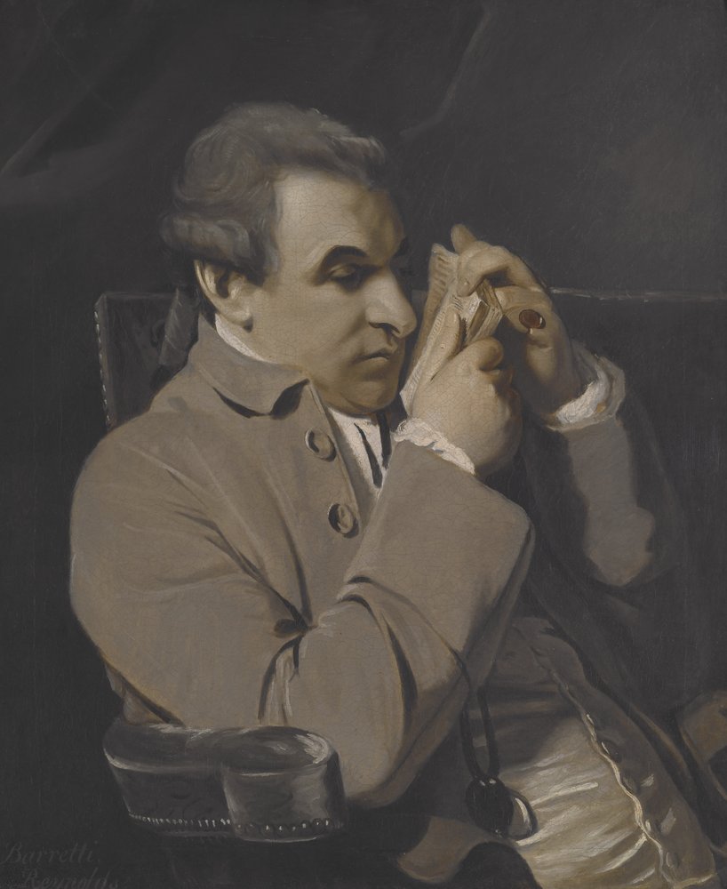 Portrét Josepha Barettiho, kopie (olej na plátně) od Joshua Reynolds