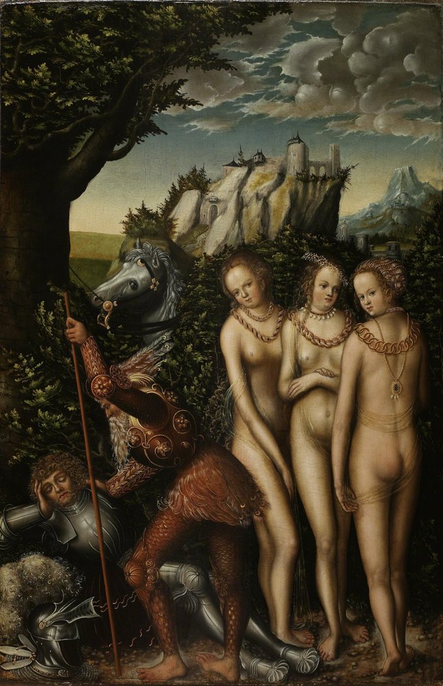 Německy: Das Urteil des Paris Pařížský soud od Lucas Cranach the Elder