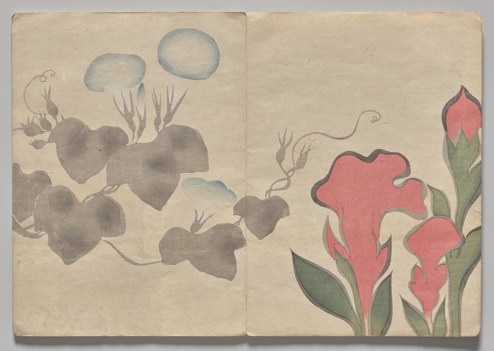 Scéna z The Kōrin Picture Book (svazek 1) od Nakamura Hochu