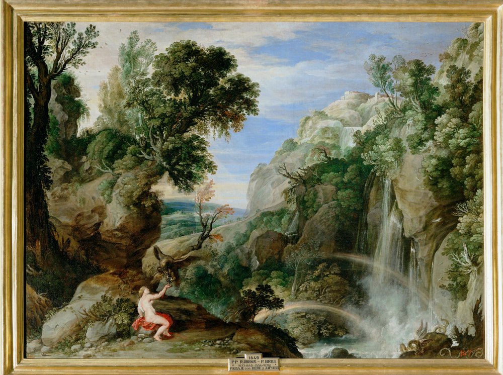 Paul Bril a P. P. Rubens: (malba na plátně) od Paul Brill or Bril
