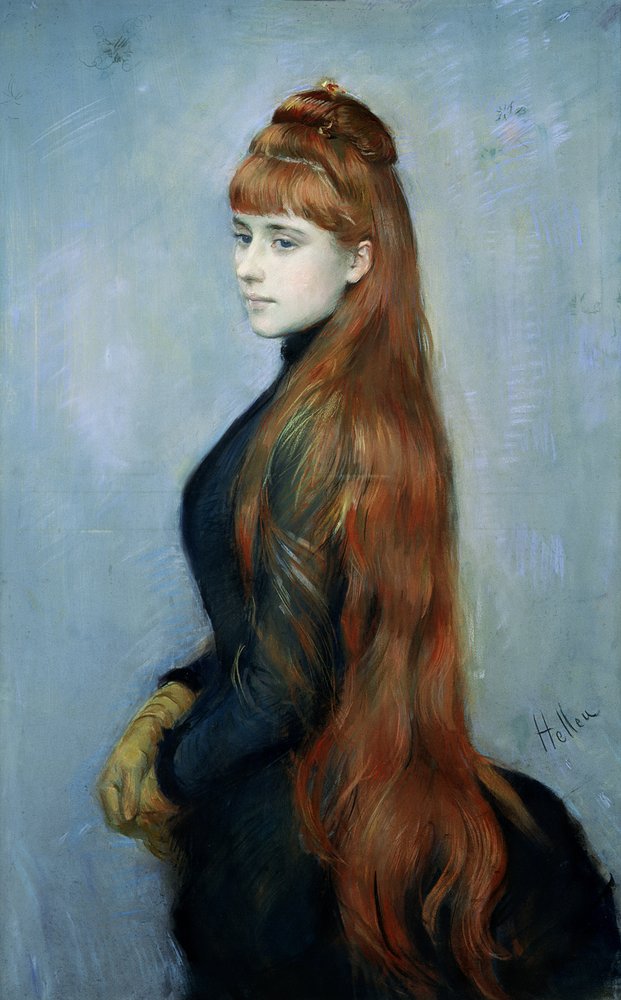 Portrét mademoiselle Alice Guérinové od Paul Cesar Helleu