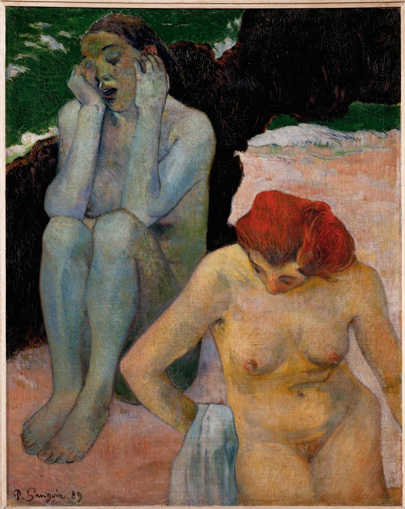 Život a smrt (olej na plátně) od Paul Gauguin