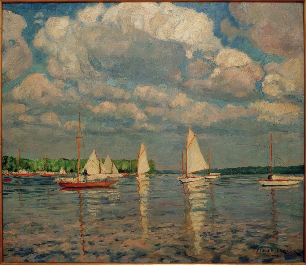 Plachetnice na Wannsee od Philipp Franck