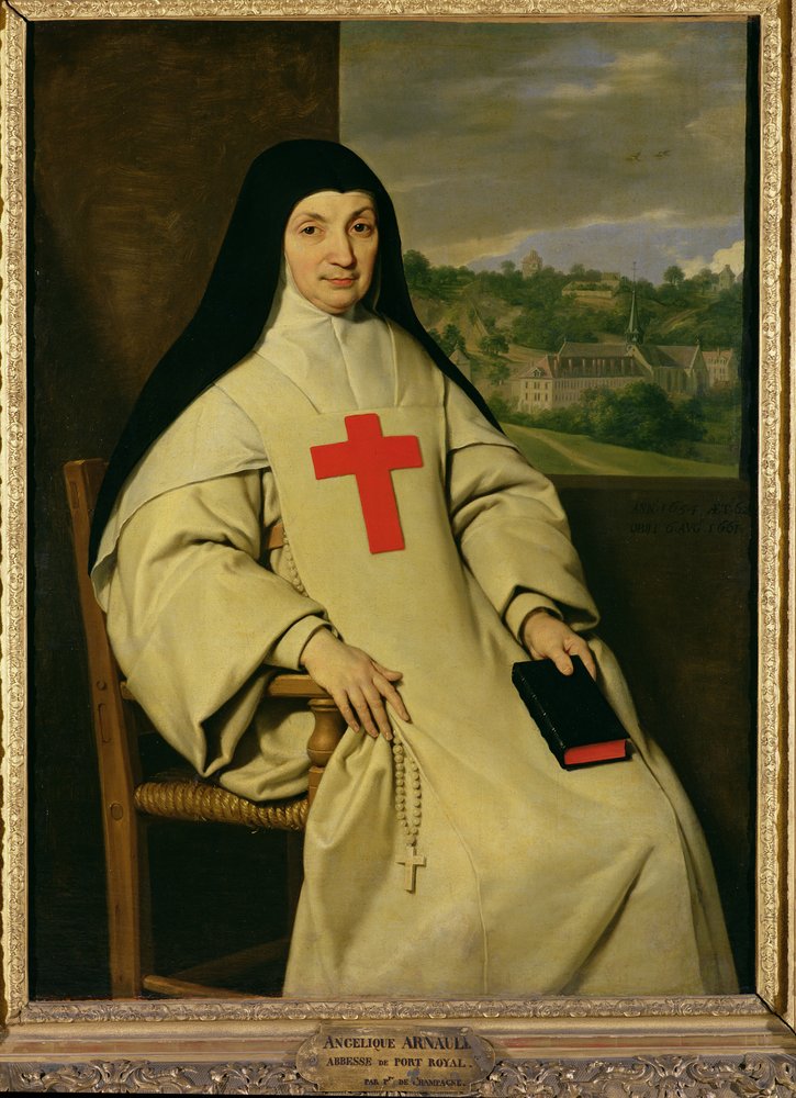 Matka Angélique Arnauldová (1591-1661), abatyše z Port-Royal, 1654 od Philippe de Champaigne