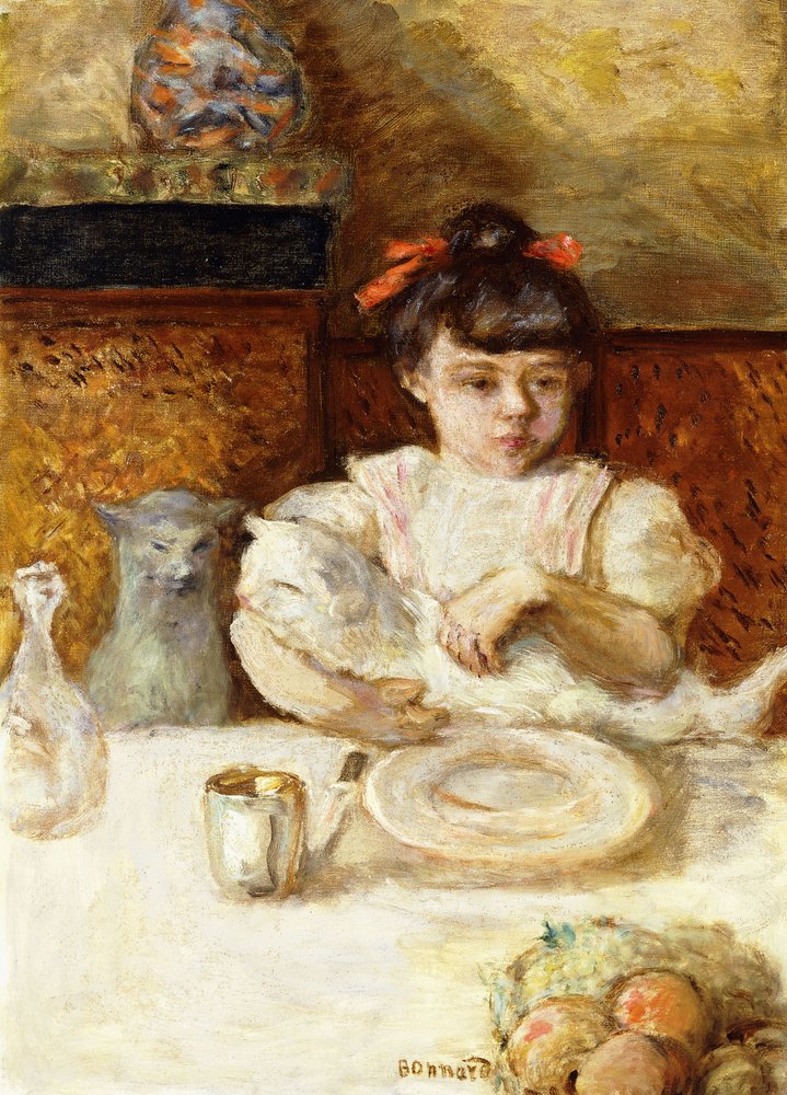 Dítě a kočky; Enfant et Chats, kolem roku 1906 (olej na plátně) od Pierre Bonnard